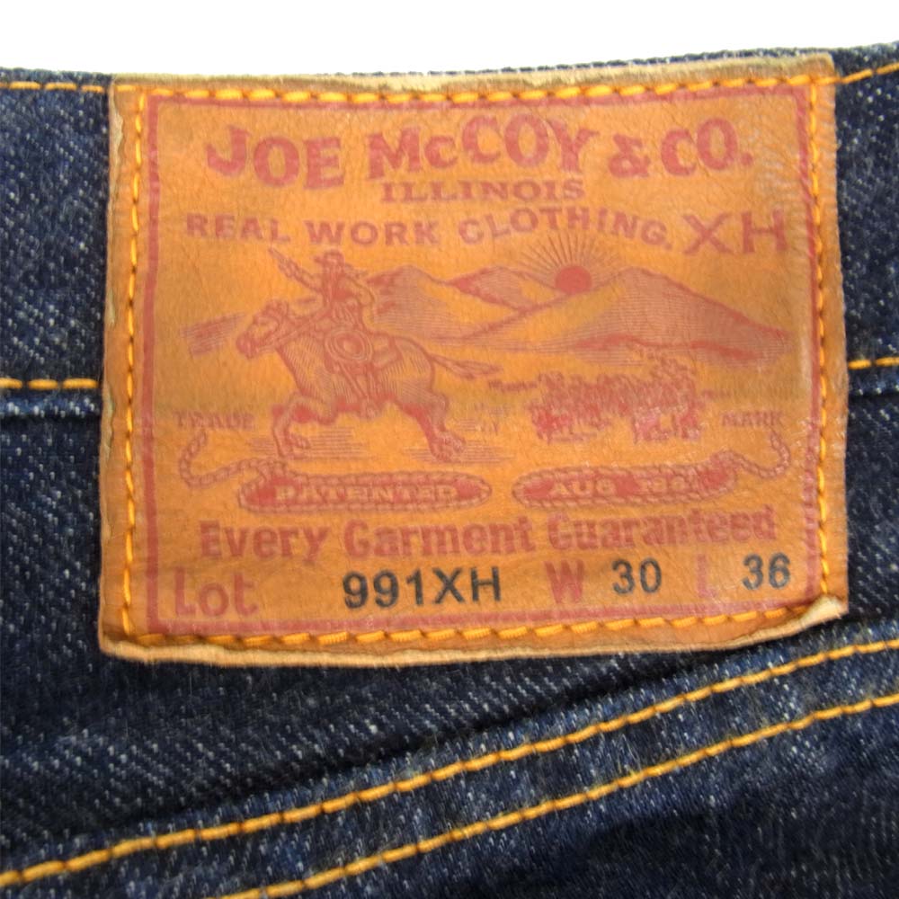 The REAL McCOY'S ザリアルマッコイズ JOE McCOY ジョー マッコイ Lot 991XH セルビッチ 赤耳 デニム パンツ インディゴブルー系 30【中古】