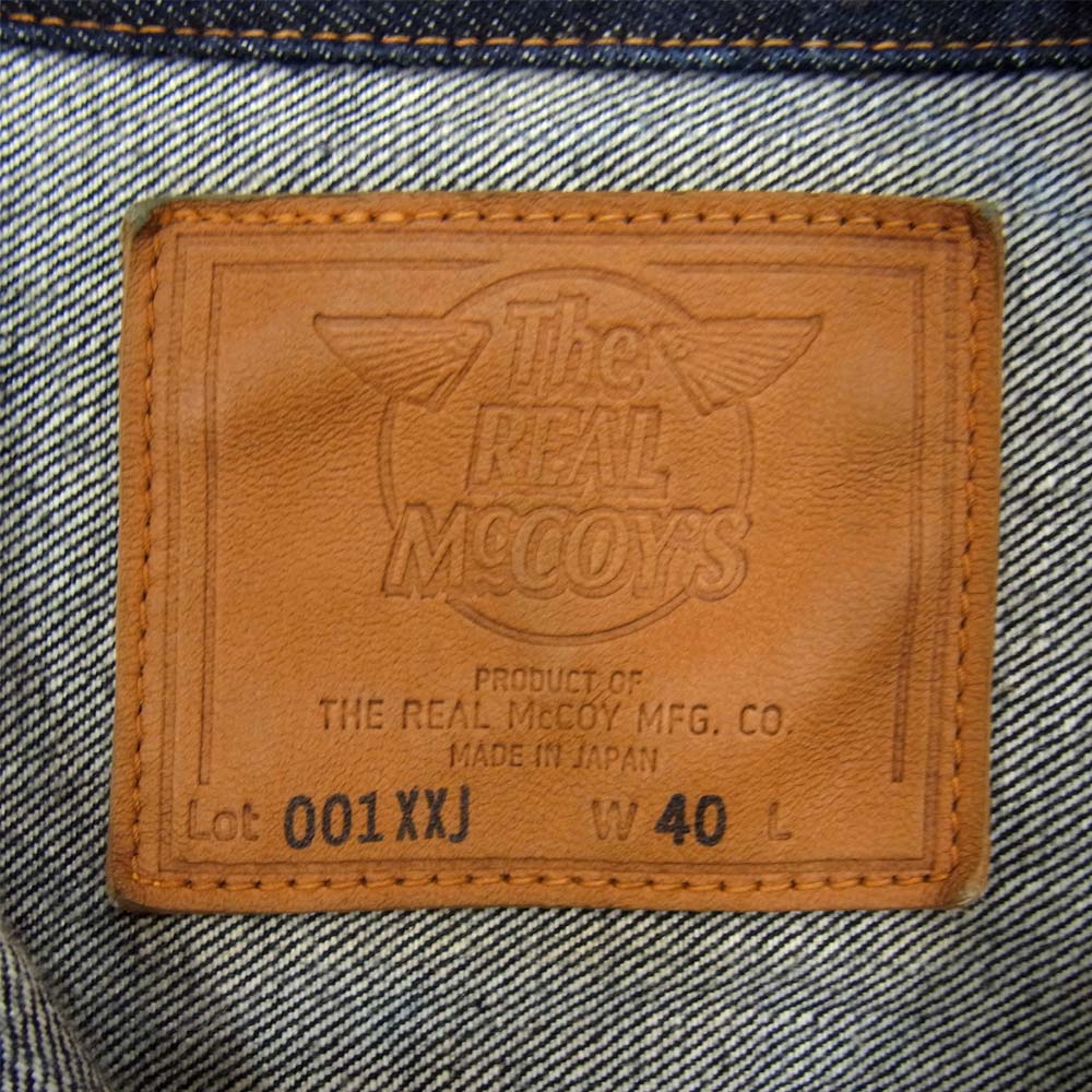 The REAL McCOY'S ザリアルマッコイズ 001XXJ 2nd デニム ジャケット インディゴブルー系 40【中古】