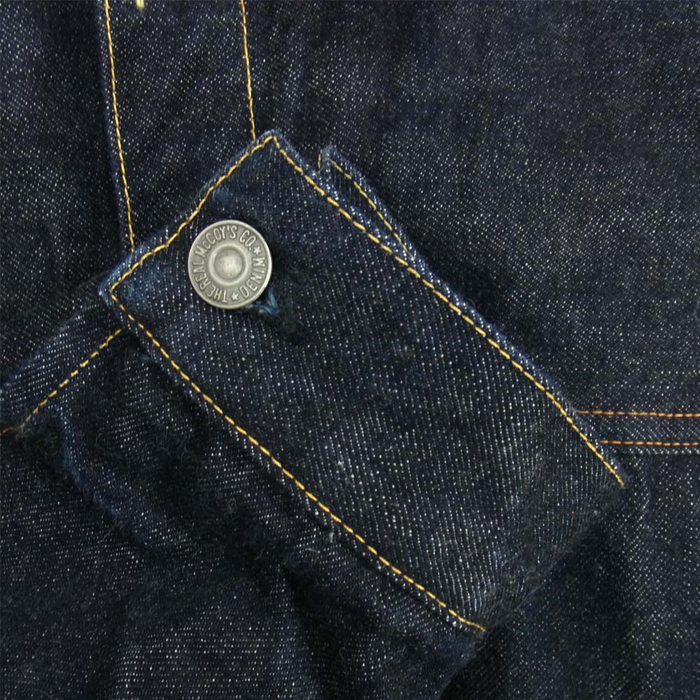 The REAL McCOY'S ザリアルマッコイズ 001XXJ 1st シンチバック デニム ジャケット インディゴブルー系 42【中古】