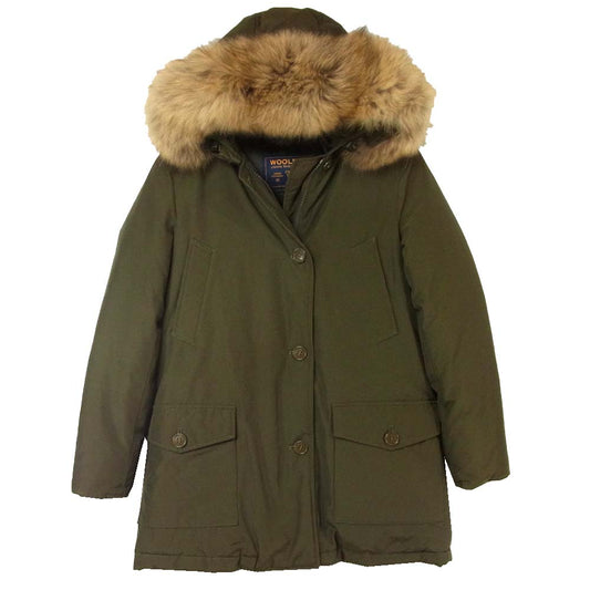 WOOLRICH ウールリッチ ARCTIC PARKA アークティックパーカー ダウン ジャケット カーキ系 XS【美品】【中古】