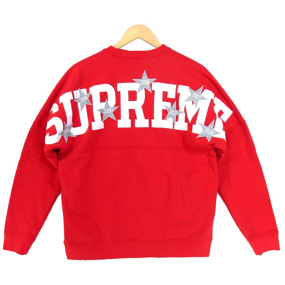 Supreme シュプリーム 20SS Stars Crewneck スター クルーネック トレーナー レッド系 S【美品】【中古】