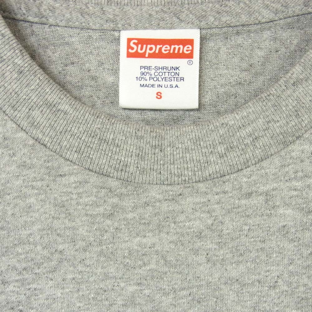 Supreme シュプリーム 19AW Bandana Box Logo Tee バンダナ ボックスロゴ ペイズリー Tシャツ グレー系 S【新古品】【未使用】【中古】
