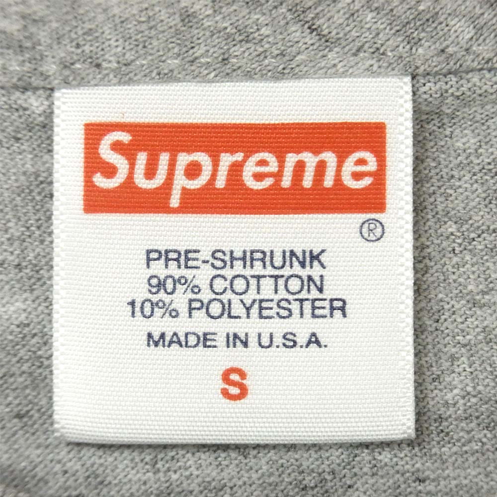 Supreme シュプリーム 19AW Bandana Box Logo Tee バンダナ ボックスロゴ ペイズリー Tシャツ グレー系 S【新古品】【未使用】【中古】
