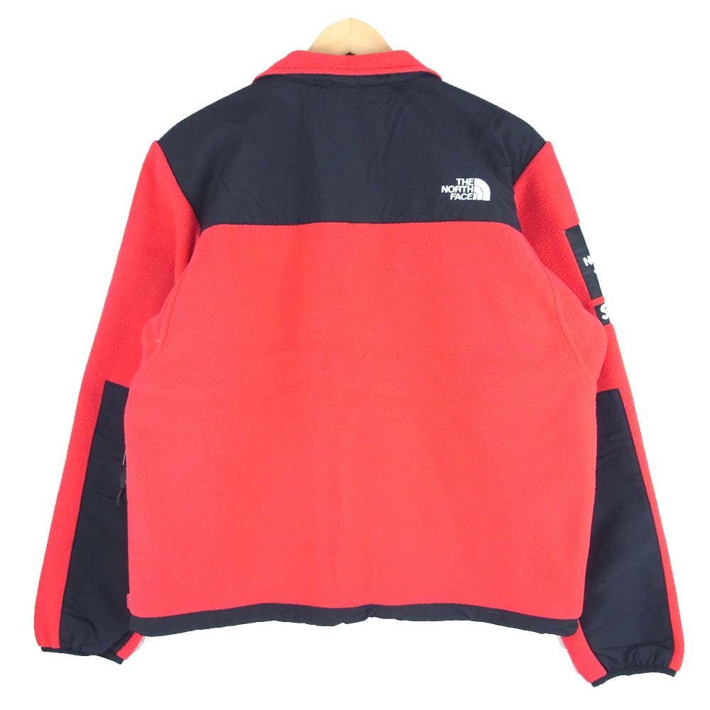 Supreme シュプリーム 19SS NA119031 THE NORTH FACE ノースフェイス Arc Logo Denali Fleece Jacket Mサイズ レッド系 ブラック系 M【新古品】【未使用】【中古】