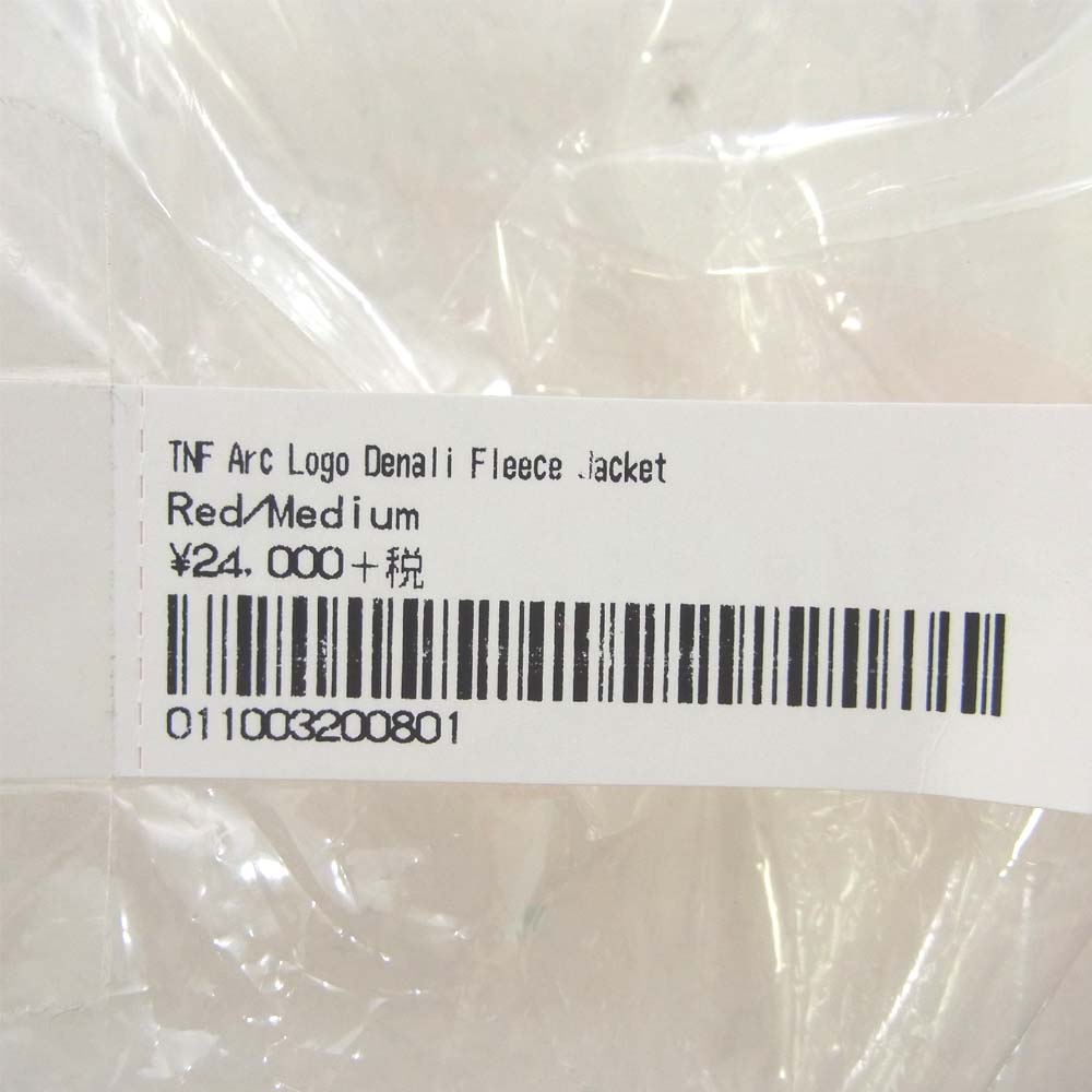 Supreme シュプリーム 19SS NA119031 THE NORTH FACE ノースフェイス Arc Logo Denali Fleece Jacket Mサイズ レッド系 ブラック系 M【新古品】【未使用】【中古】