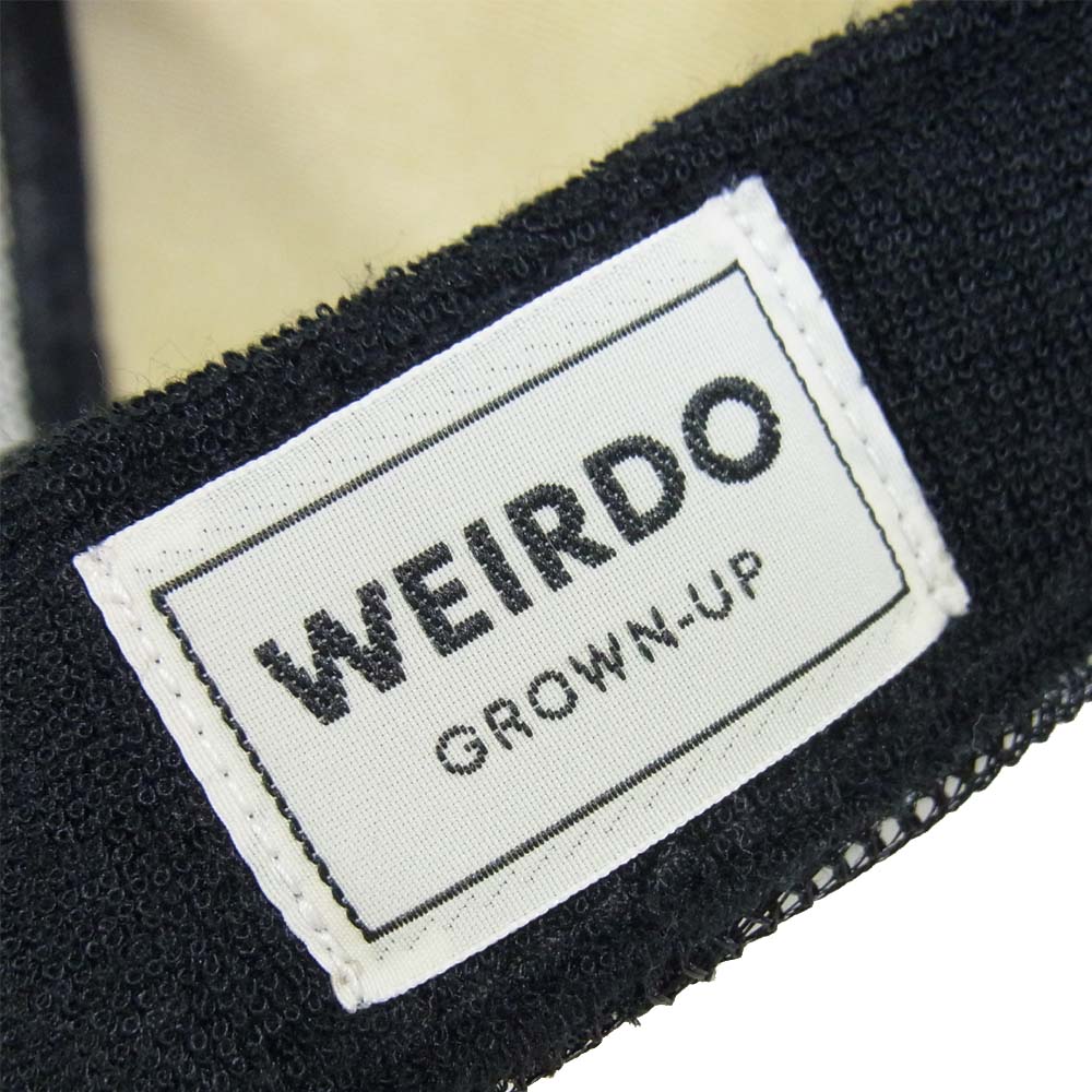 WEIRDO ウィアード ロゴ プリント メッシュ キャップ ブラック系【中古】