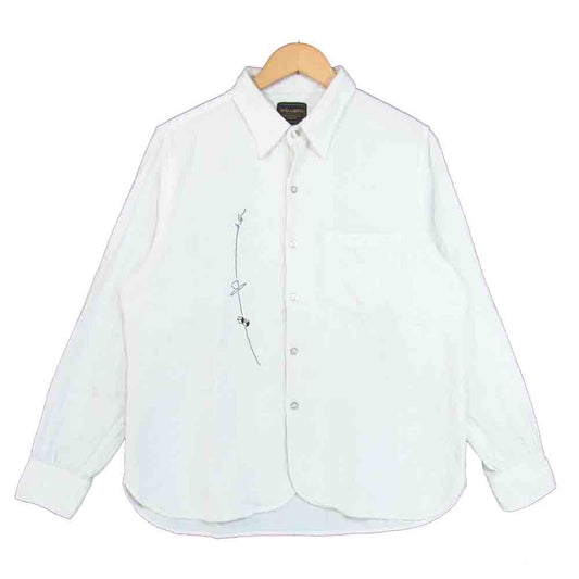 GLADHAND & Co. グラッドハンド BYGH-15-AW-16 刺繍 コットン シャツ ホワイト系 L【中古】