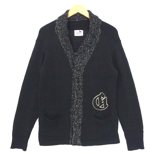 GANGSTERVILLE ギャングスタービル 12SS GSV-12-SS-06 コットン ワッペン付き カーディガン ブラック系 L【中古】