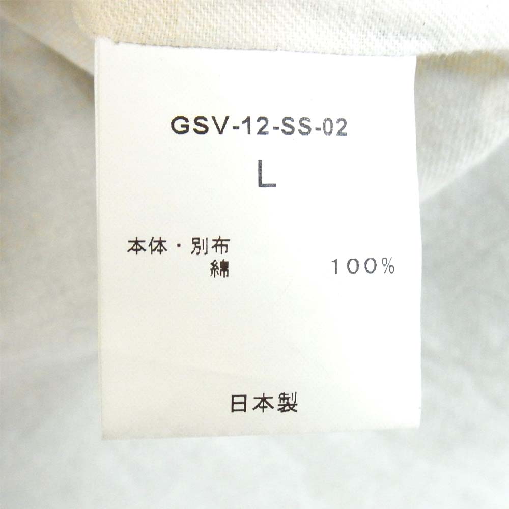 GANGSTERVILLE ギャングスタービル GSV-12-SS-02 ロゴ刺繍 コットン ベスト ジレ チャコール系 L【中古】