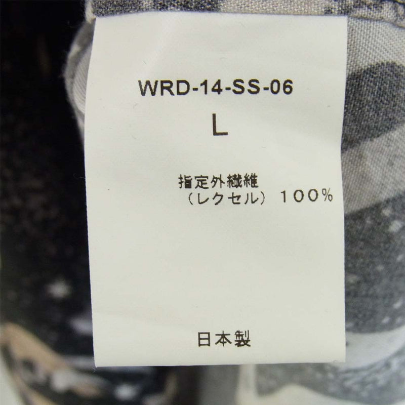 WEIRDO ウィアード WRD-14-SS-06 オープンカラー 開襟 総柄 シャツ ブラック系 L【中古】