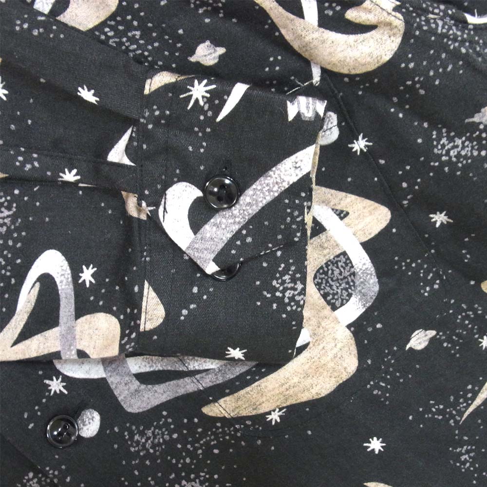 WEIRDO ウィアード WRD-14-SS-06 オープンカラー 開襟 総柄 シャツ ブラック系 L【中古】