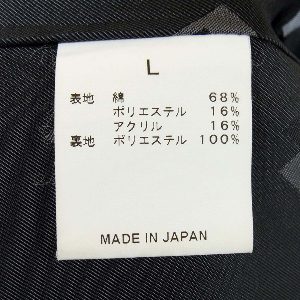 GANGSTERVILLE ギャングスタービル ロゴ 刺繍 3B テーラード ジャケット チャコール系 L【中古】