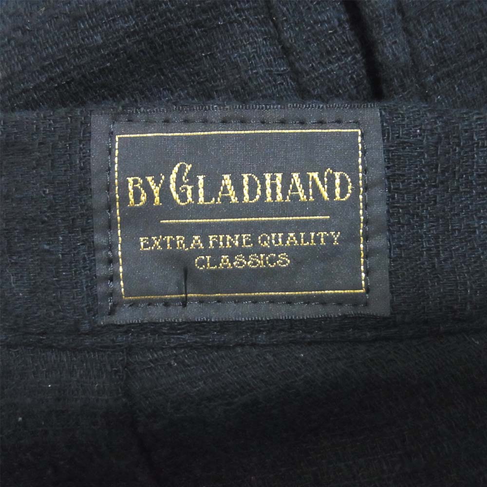 GLADHAND & Co. グラッドハンド 16SS BYGH-16-SS-03 VOYAGE PANTS トラウザー ボヤージュ パンツ 裾裏地プリント ダークネイビー系 M【中古】
