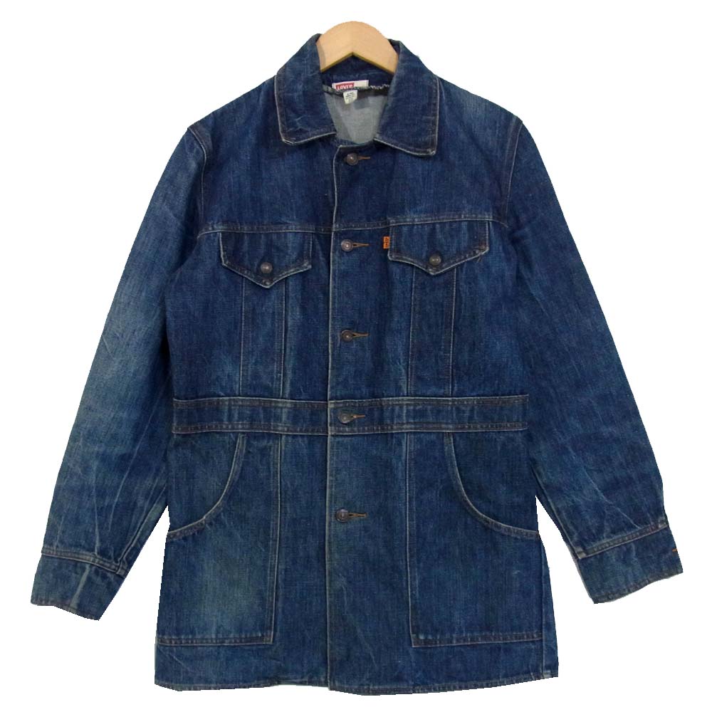 Levi's リーバイス 70s~80s ボタン裏645 オレンジタブ カバーオール インディゴブルー系 M【中古】