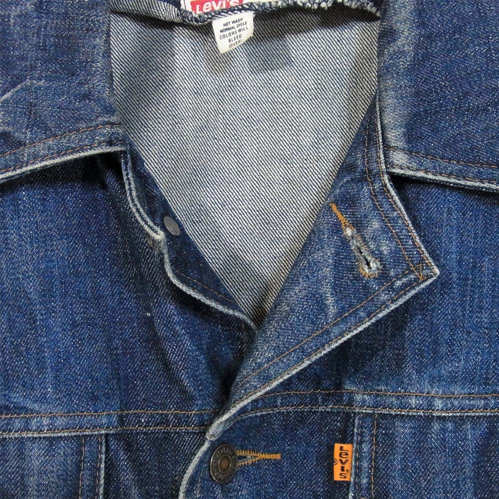 Levi's リーバイス 70s~80s ボタン裏645 オレンジタブ カバーオール インディゴブルー系 M【中古】