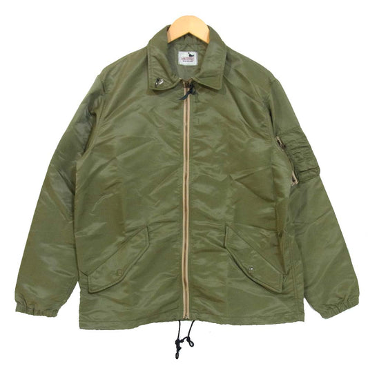 GANGSTERVILLE ギャングスタービル GSV-18-SS-05 バックプリント ナイロン ボエリーズ ジャケット カーキ系 L【美品】【中古】