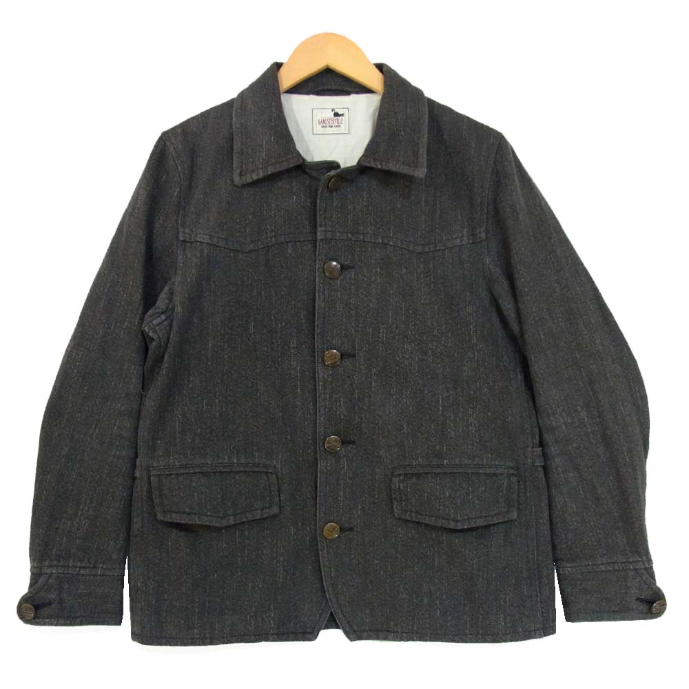 GANGSTERVILLE ギャングスタービル GSV-12-SS-01 コットン カバーオール ジャケット ダークグレー系 L【中古】