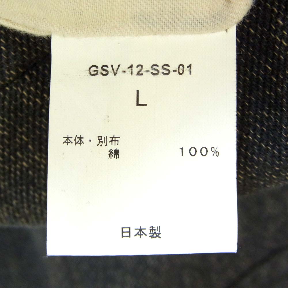 GANGSTERVILLE ギャングスタービル GSV-12-SS-01 コットン カバーオール ジャケット ダークグレー系 L【中古】
