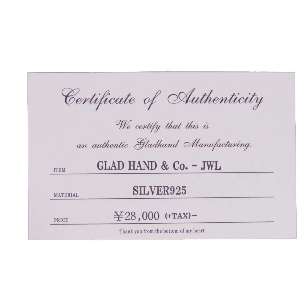 GLADHAND & Co. グラッドハンド FOB TOP&CHAIN プレート ロゴ ネックレス シルバー系【中古】