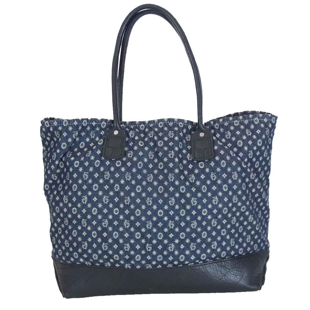 GLADHAND & Co. グラッドハンド ヘリテージ HERITAGE MONOGRAM TOTE BAG モノグラム 総柄 トート バッグ インディゴブルー系【中古】