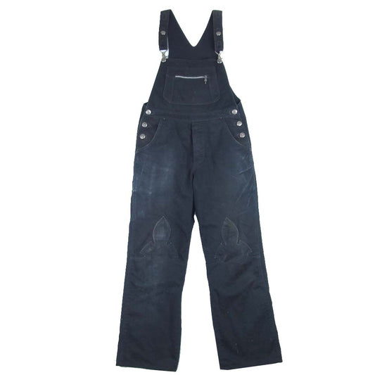 CHROME HEARTS クロムハーツ（原本無） ホースシューボタン デニム オーバーオール ブラック系【中古】