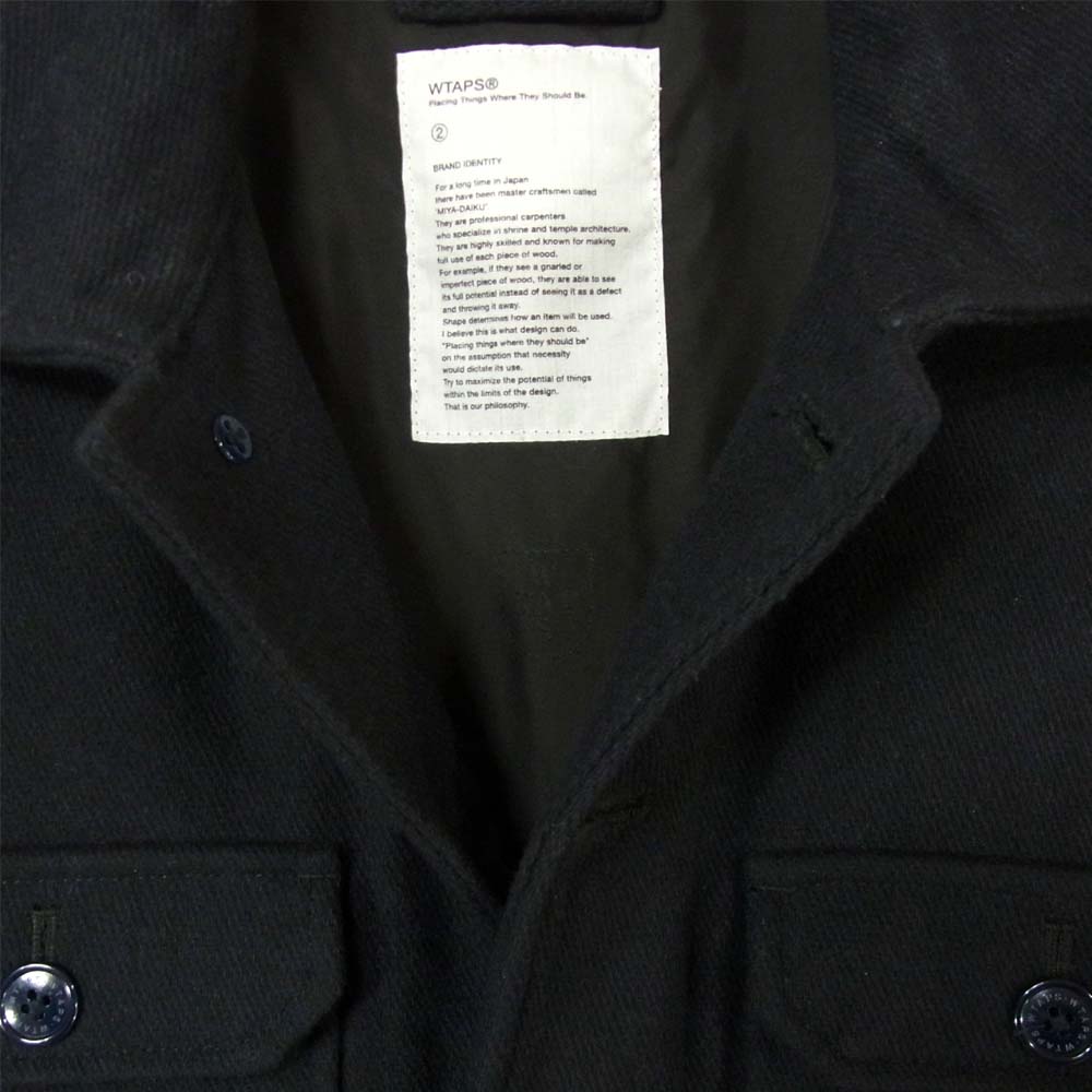 WTAPS ダブルタップス 14AW 142GWDT-JKM06 A-1  JACKET WOPO KARSEY ミリタリー ジャケット ダークネイビー系 2【中古】