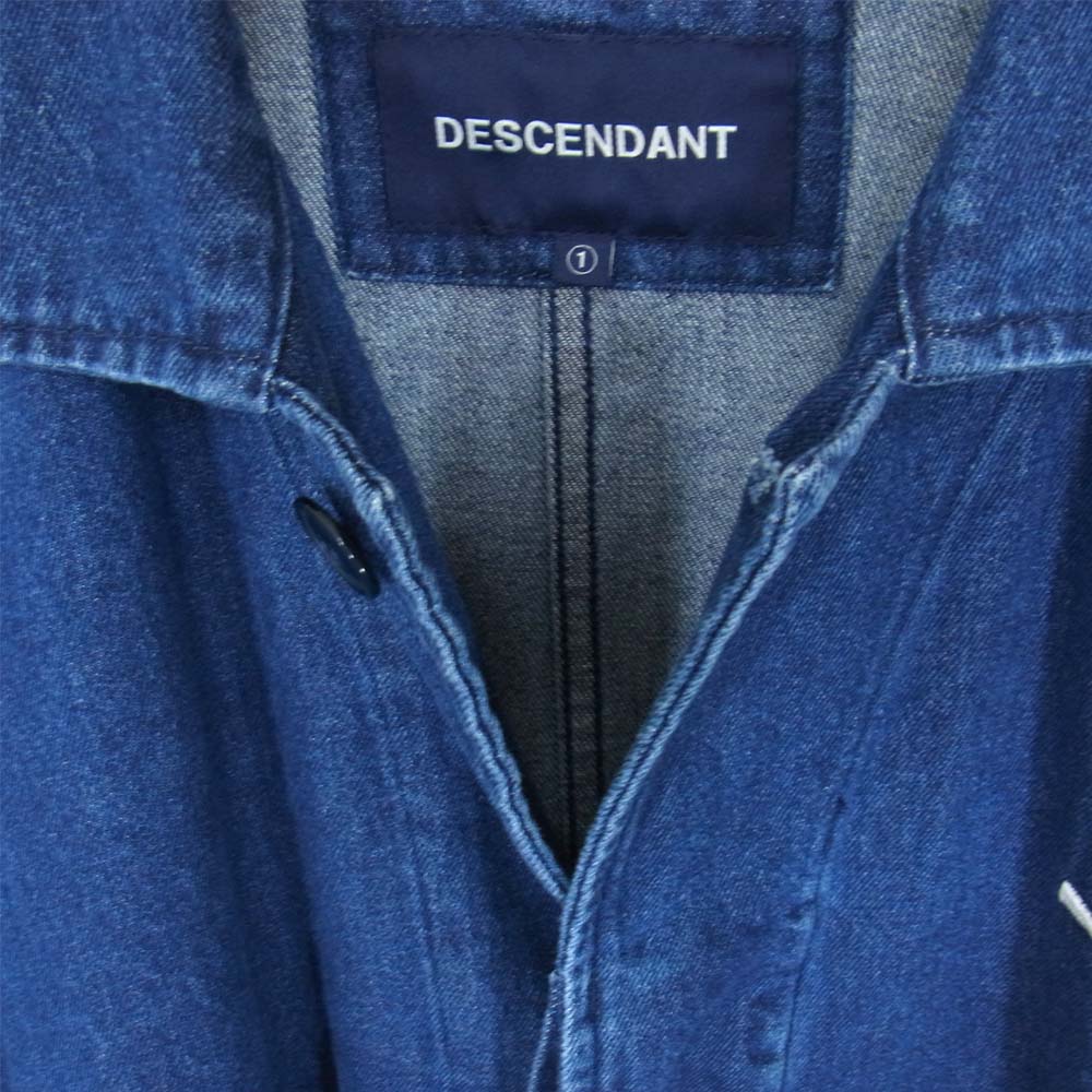 DESCENDANT ディセンダント 20SS 201WVDS-JKM02 CRICKET DENIM JACKET クリケット デニム ジャケット インディゴブルー系 1【中古】
