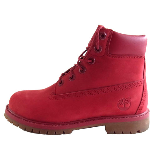 Timberland ティンバーランド 6INCH PREMIUM WATERPROOF プレミアム ウォータープルーフ レッド系 23㎝【中古】