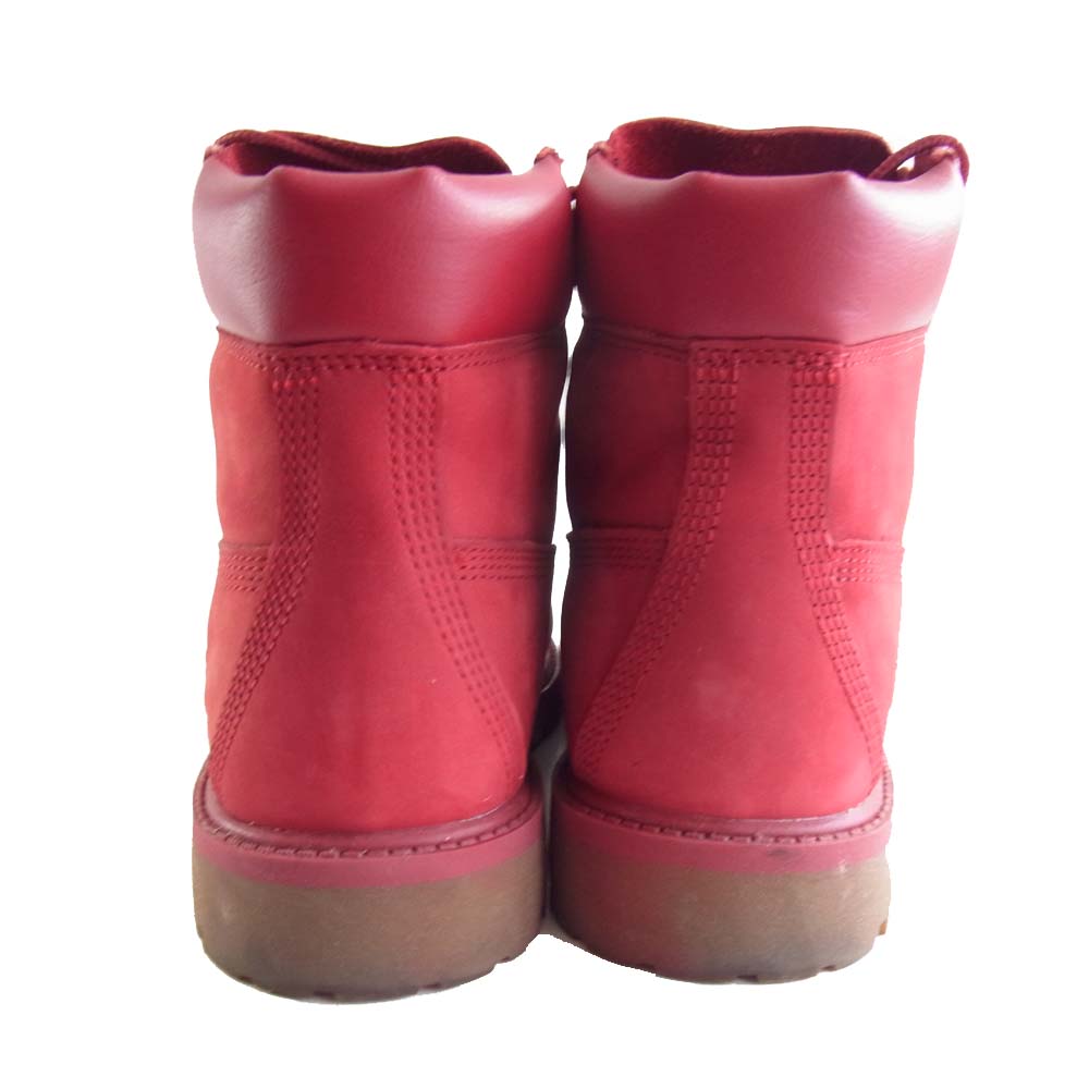 Timberland ティンバーランド 6INCH PREMIUM WATERPROOF プレミアム ウォータープルーフ レッド系 23㎝【中古】