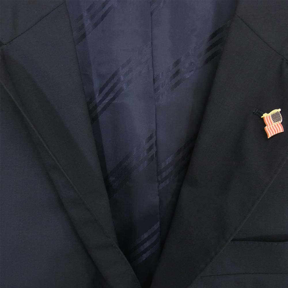 Brooks Brothers ブルックスブラザーズ 62078407001 TOMORROWLAND別注 米国製 段返り 3B ブレザー テーラードジャケット ネイビー系 46【美品】【中古】
