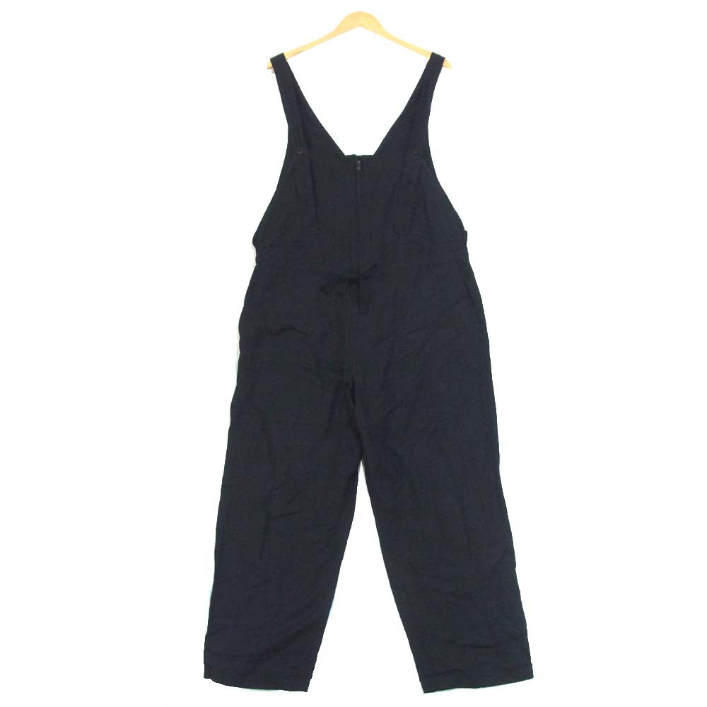 Yohji Yamamoto ヨウジヤマモト 17ss UD-P12-302 サイト syte リネン オーバーオール サロペット ブラック系 M【中古】