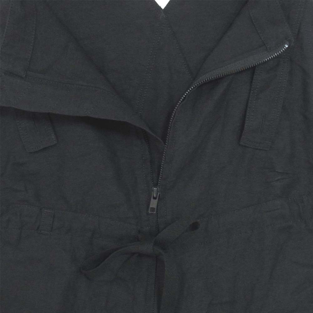 Yohji Yamamoto ヨウジヤマモト 17ss UD-P12-302 サイト syte リネン オーバーオール サロペット ブラック系 M【中古】