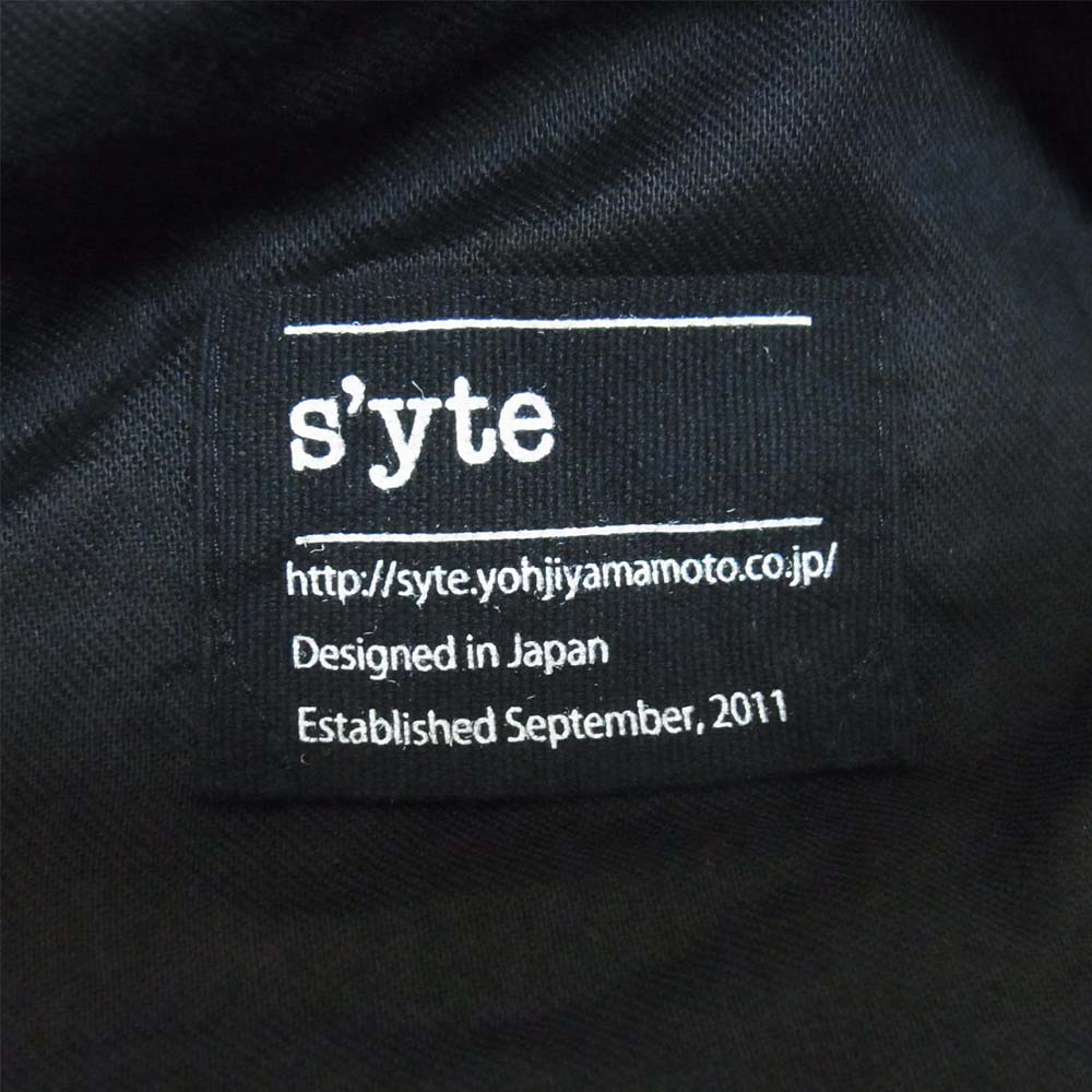 Yohji Yamamoto ヨウジヤマモト 17ss UD-P12-302 サイト syte リネン オーバーオール サロペット ブラック系 M【中古】