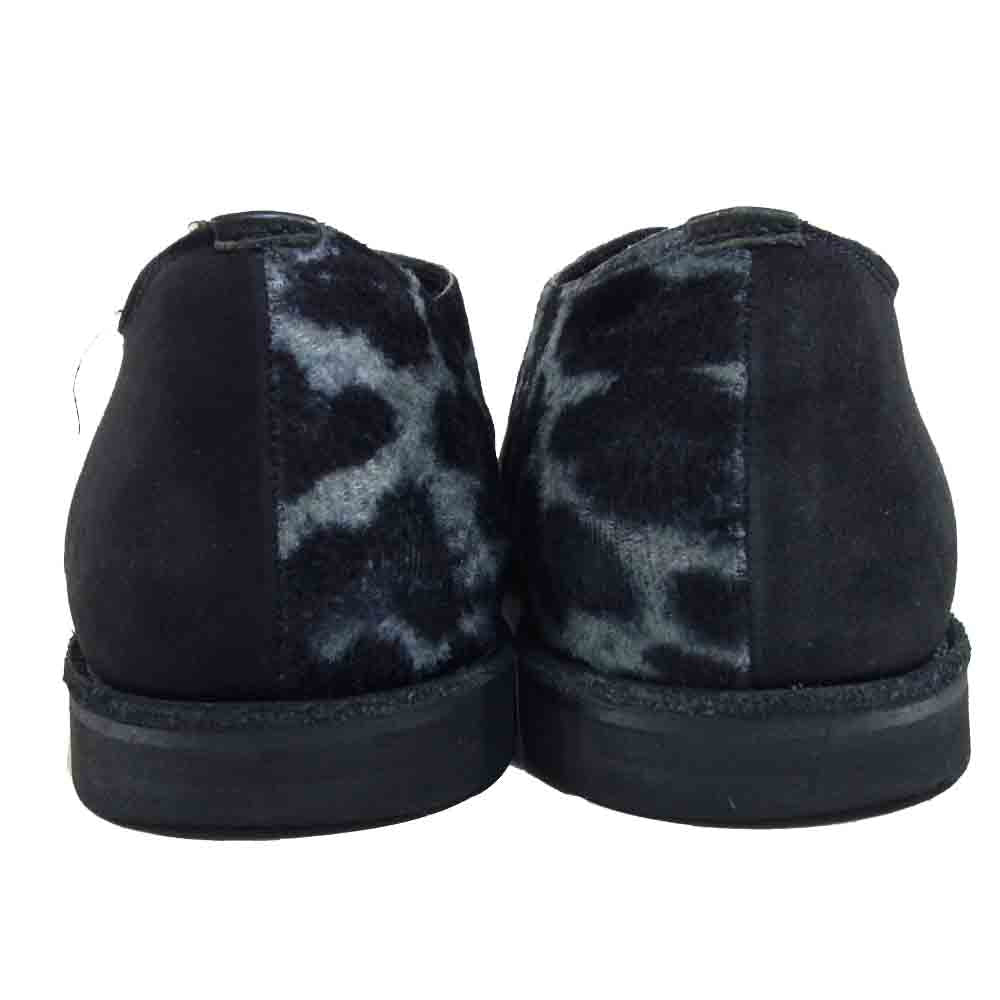 Yohji Yamamoto ヨウジヤマモト 19ss レオパード スエード ブーツ ブラック系 4【中古】
