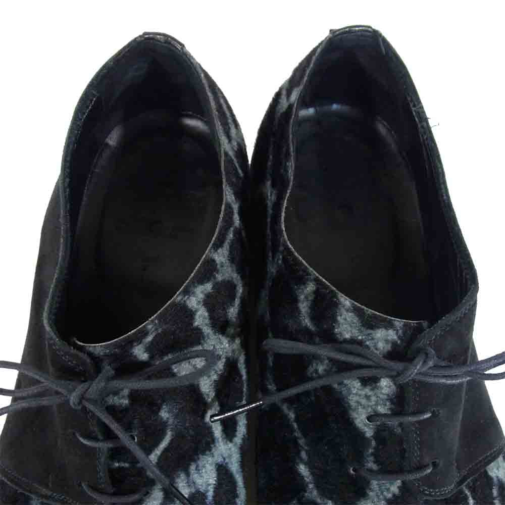 Yohji Yamamoto ヨウジヤマモト 19ss レオパード スエード ブーツ ブラック系 4【中古】