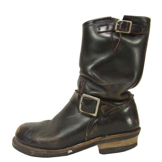 RED WING レッドウィング ANSI Z41 PT91 ブーツ 実寸約26cm アメリカ製 ブラック系 サイズ表記なし【中古】