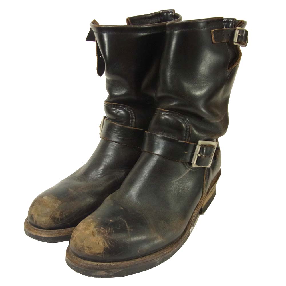 RED WING レッドウィング ANSI Z41 PT91 ブーツ 実寸約26cm アメリカ製 ブラック系 サイズ表記なし【中古】