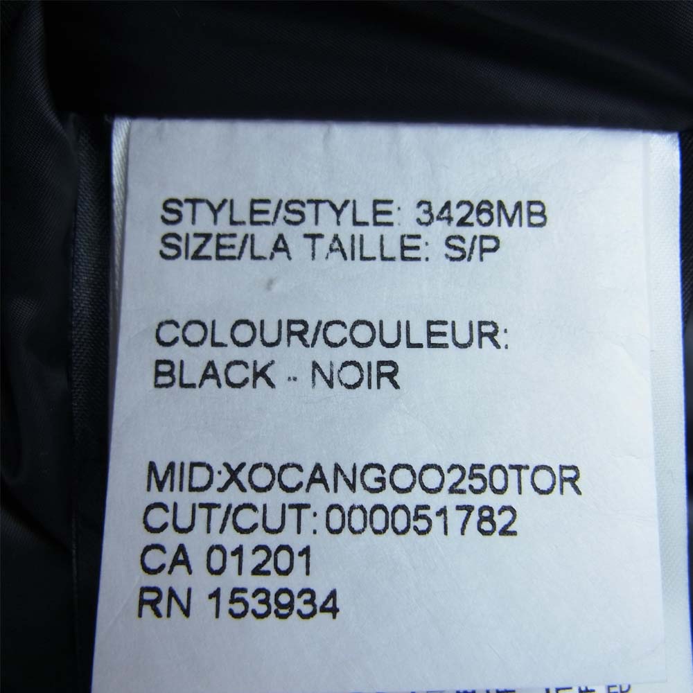 CANADA GOOSE カナダグース 20AW 3426MB 国内サザビーリーグ正規品 CHATEAU PARKA BLACK LABEL シャトー パーカー ブラック ラベル ブラック系 S【新古品】【未使用】【中古】