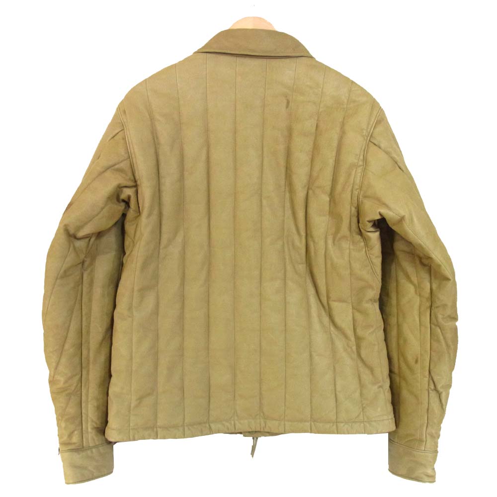 nonnative ノンネイティブ NN-JU3611 CARPENTER PUFF JACKET COW LEATHER 牛革 カウレザー パフジャケット ベージュ系 4【中古】