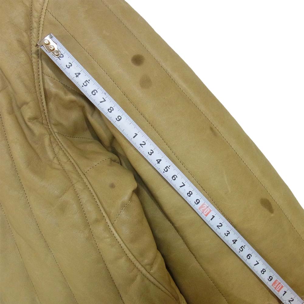 nonnative ノンネイティブ NN-JU3611 CARPENTER PUFF JACKET COW LEATHER 牛革 カウレザー パフジャケット ベージュ系 4【中古】