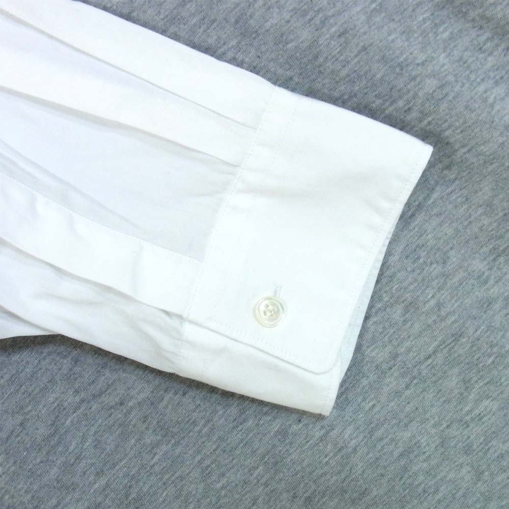 COMME des GARCONS コムデギャルソン S28108-2 シャツ SHIRT Cotton Poplin Plain Jersey Shirt シャツ切替 カットソー グレー×ホワイト系 X【美品】【中古】