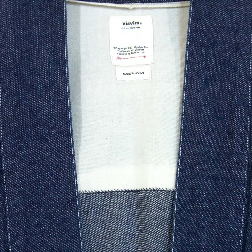 VISVIM ビズビム 20SS 119105007004 LHAMO SHIRT ONE WASH ワンウォッシュ デニム ラモ シャツ インディゴブルー系 4【美品】【中古】