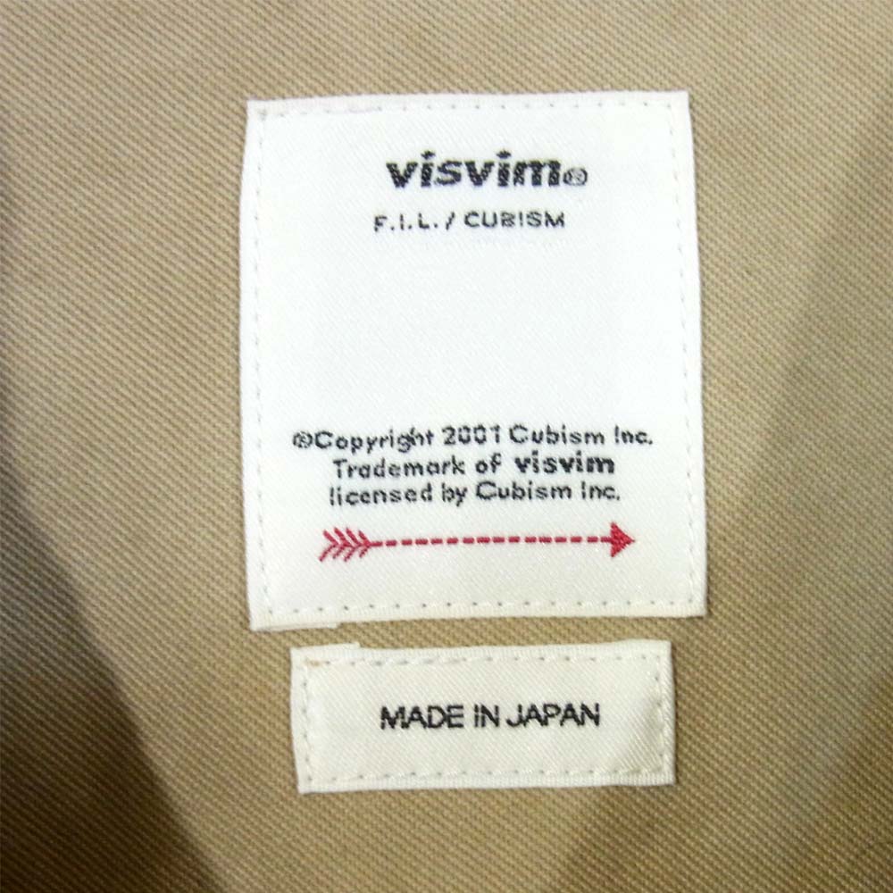 VISVIM ビズビム 120205011009 未使用品 GRAND RIVER L/S CRASH FIL EXCLUSIVE グランドリバー ロングスリーブ クラッシュ シャツ カーキ系 4【極上美品】【中古】