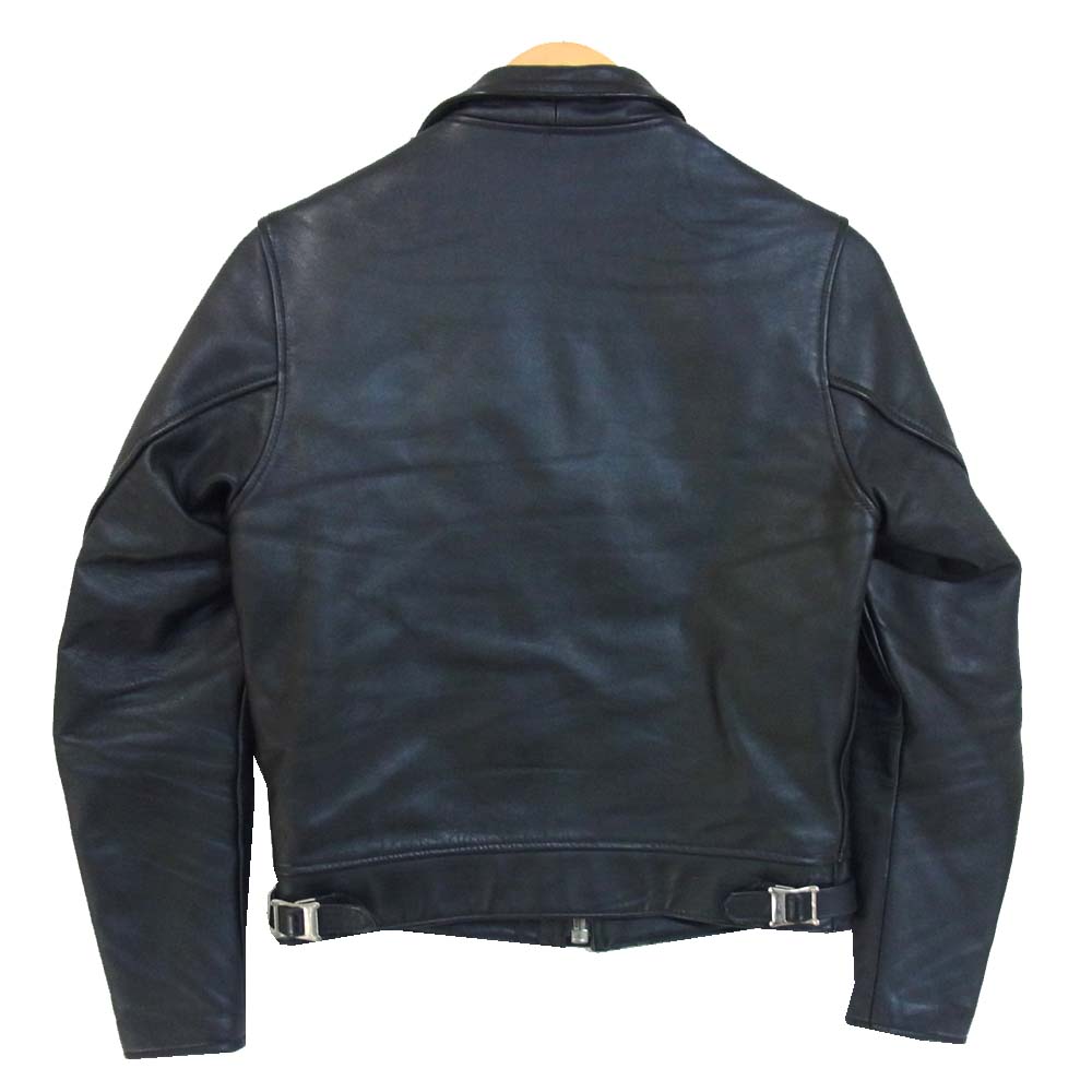 トリプルシックス MMLJM-1  ステアハイド シングル ライダース ジャケット ブラック系 34【中古】