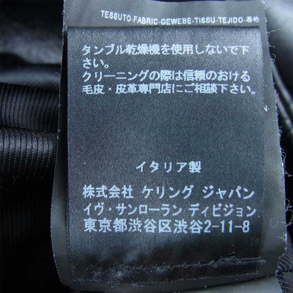 SAINT LAURENT サンローラン 13AW 330458Y5CA1 国内正規品 CLASSIC MOTORCYCLE JACKET クラシックモーターサイクルライダースレザージャケット ブラック系【美品】【中古】