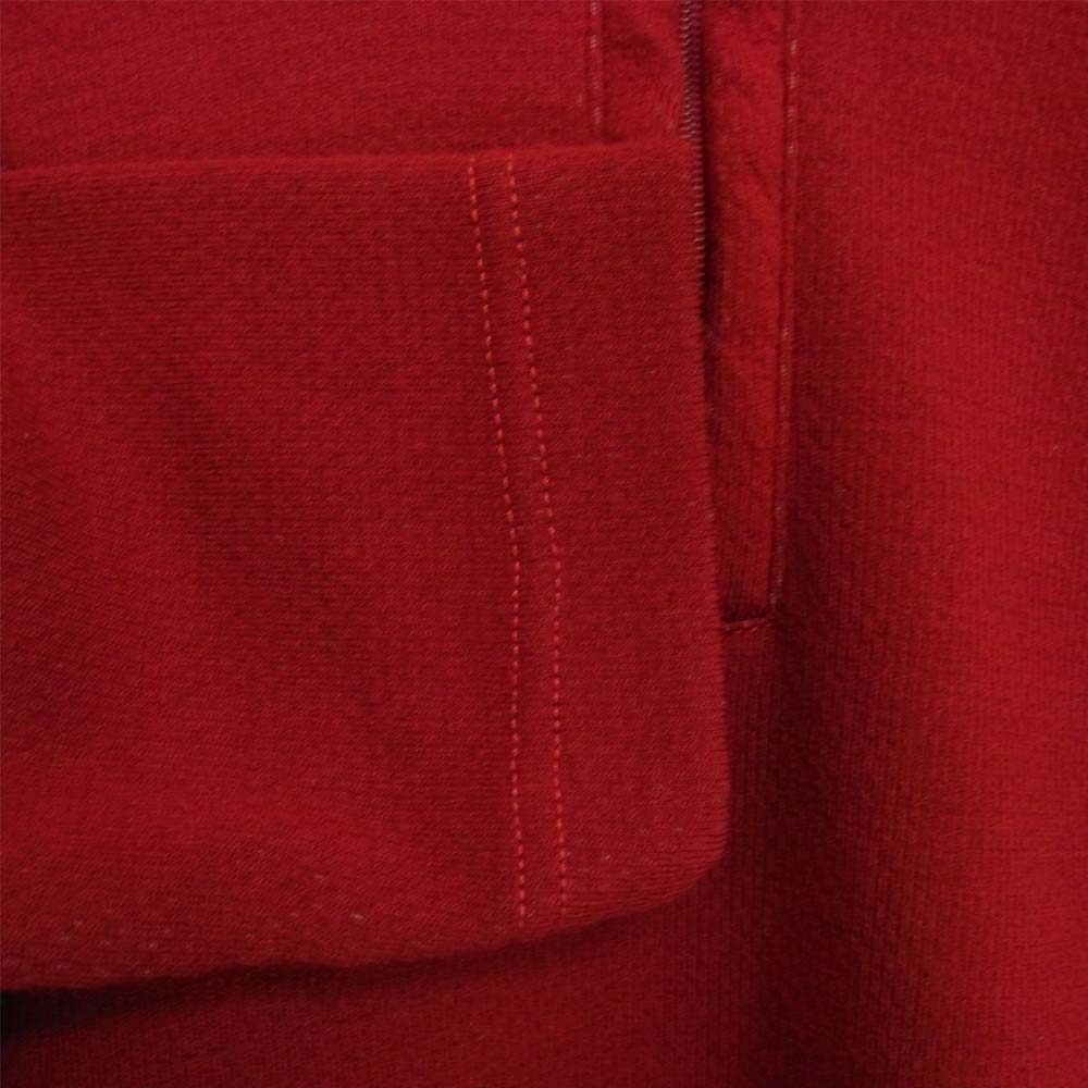 COMME des GARCONS コムデギャルソン W13822 シャツ SHIRT 切替 プルオーバー ハーフジップ カットソー レッド系 M【美品】【中古】