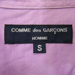 COMME des GARCONS HOMME コムデギャルソンオム HB-B050 袖 ポケット 切替 ボタンダウン チェック シャツ ピンク系 S【美品】【中古】