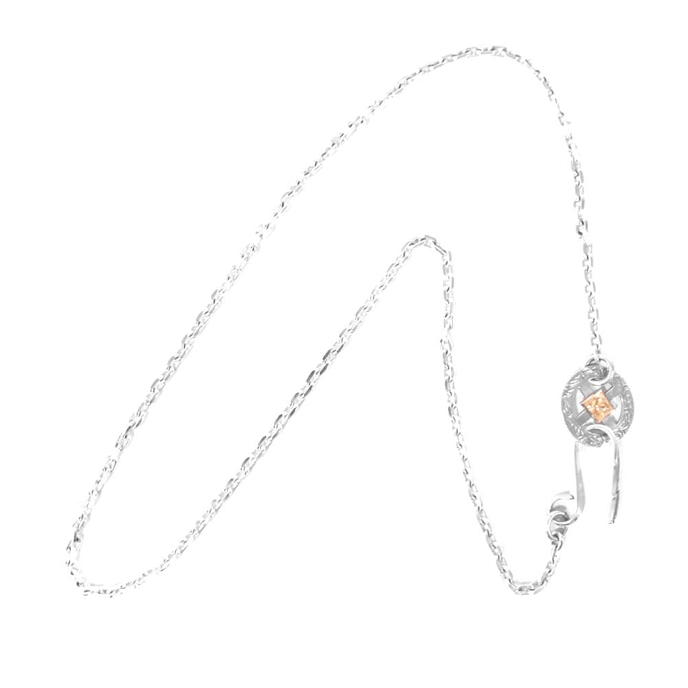 TARO WASHIMI ワシミタロウ 鷲見太郎 サンダー フック メディスン ホイール K18 アラベスクイーグルメタル シルバー チェーン シルバー系【美品】【中古】