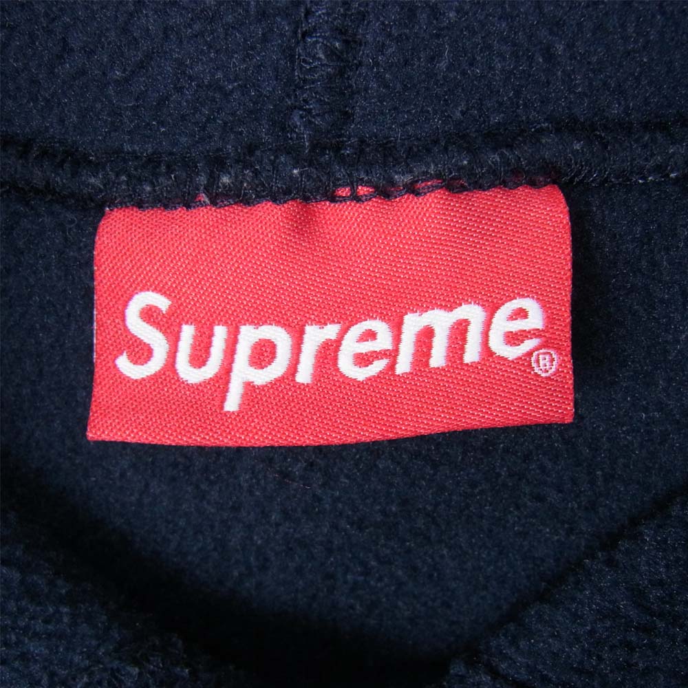 Supreme シュプリーム 18AW Polartec Hooded Sweatshirt ポーラーテック フリース パーカー ネイビー系 M【中古】