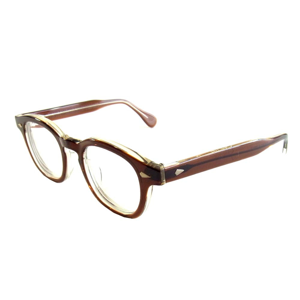 ジュリアス タート オプティカル ARNEL アーネル 復刻 眼鏡 サングラス アイウェア 度入りレンズ ブラウン系 44【中古】